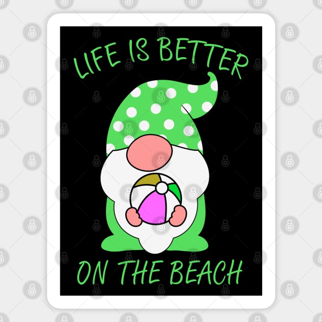 Beach Gnome Magnet by Urbanprint